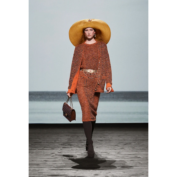 Chanel 24K Sweet Crush Flapbag Dark Brown Large CC Gold Classic Shoulder Bag - Picture 4 of 16